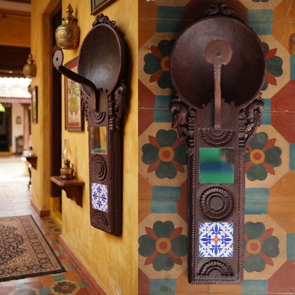 Chettinad Traditional Wooden Coconut Scraper